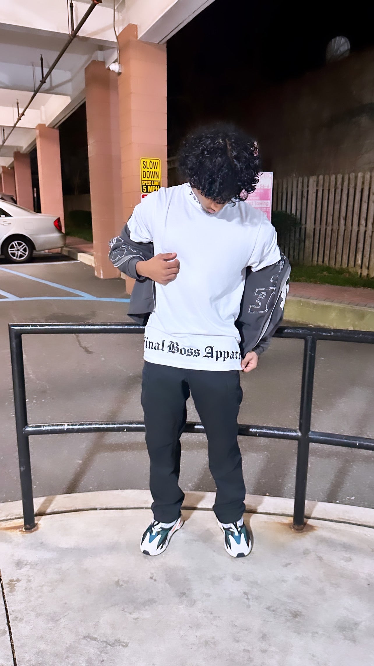 "BLANCO ANGEL" Mock Neck Tee