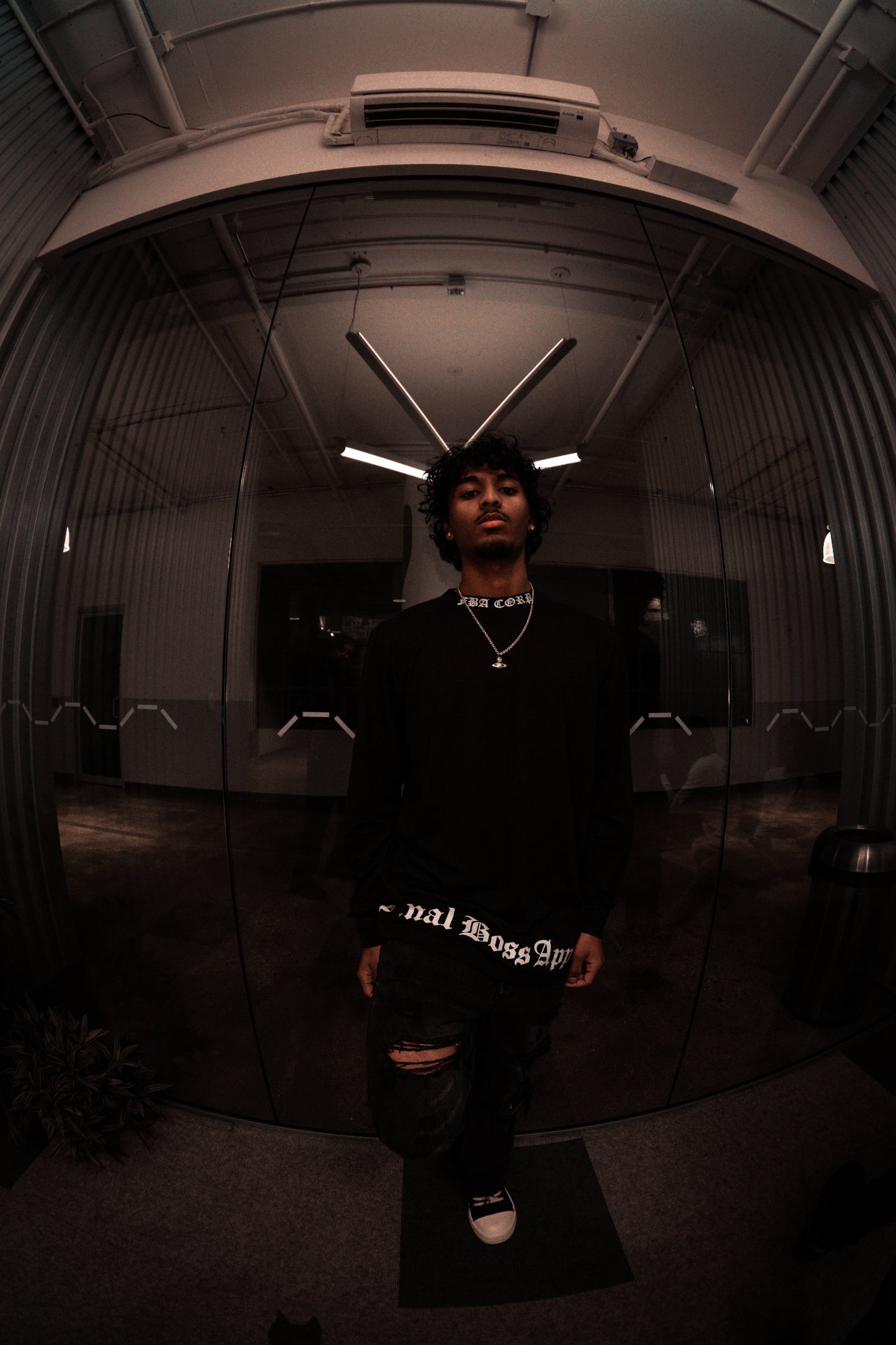 "BLVCK ANGEL" Mock Neck Long Sleeve