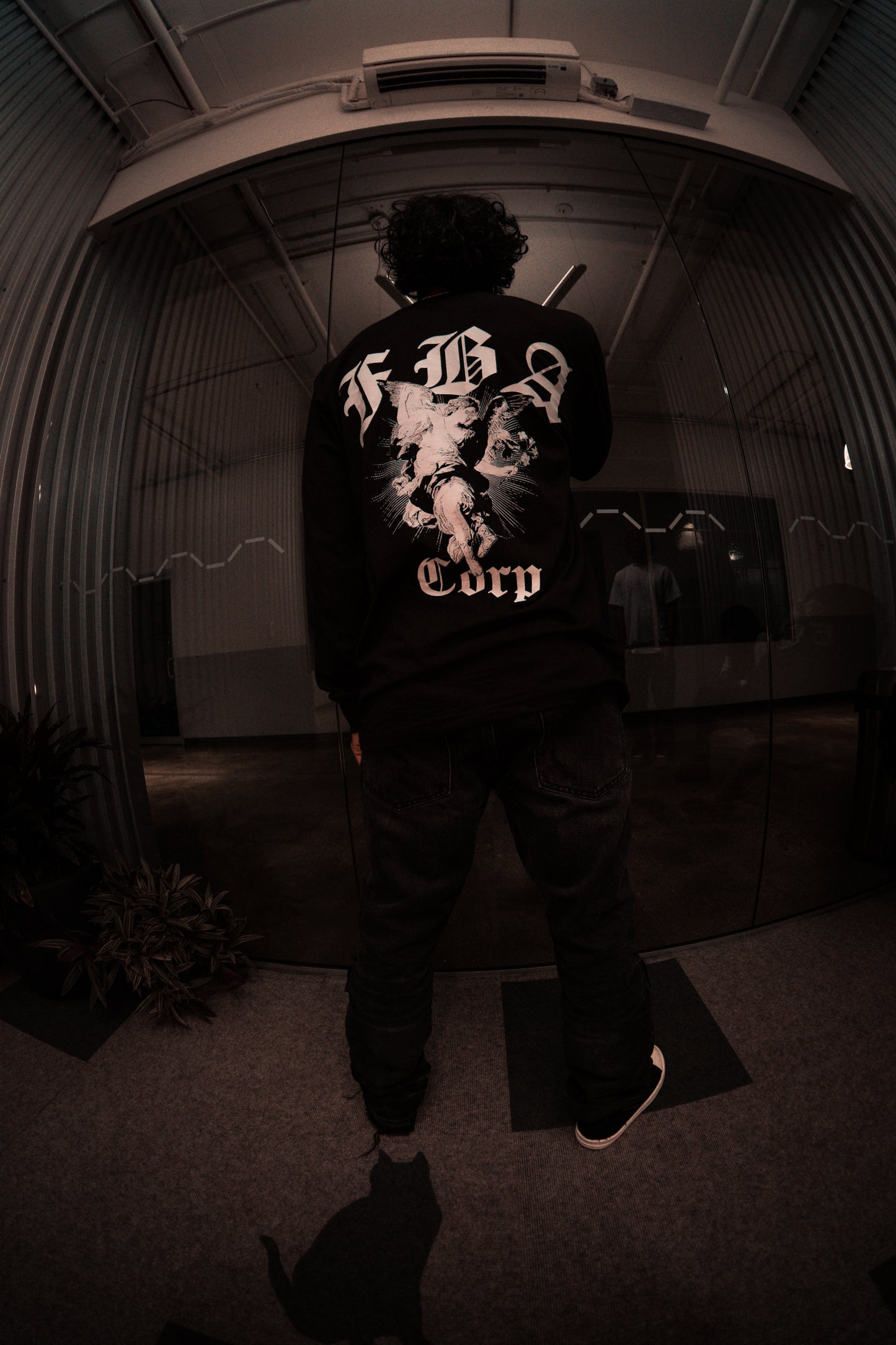 "BLVCK ANGEL" Mock Neck Long Sleeve