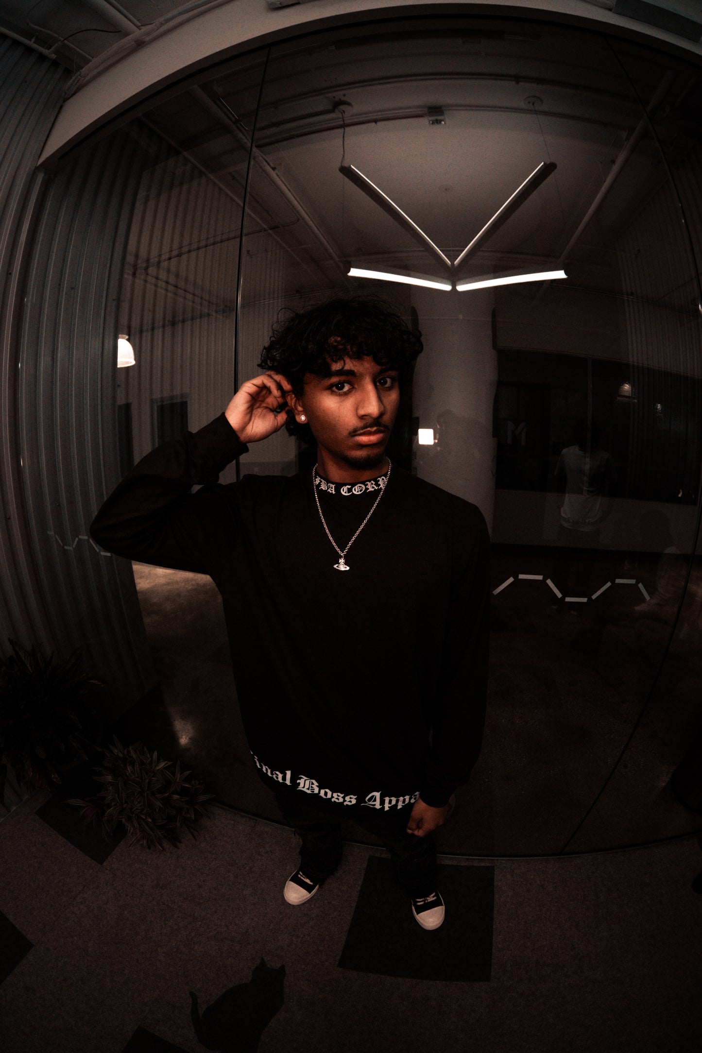 "BLVCK ANGEL" Mock Neck Long Sleeve