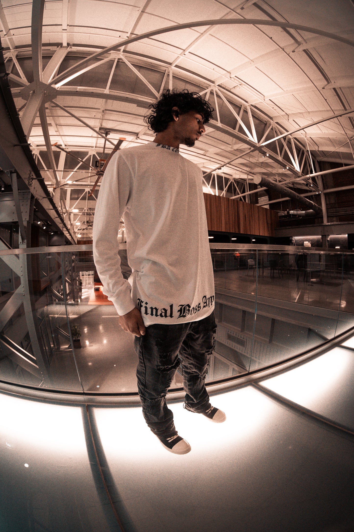 "BLANCO ANGEL" Mock Neck Long Sleeve