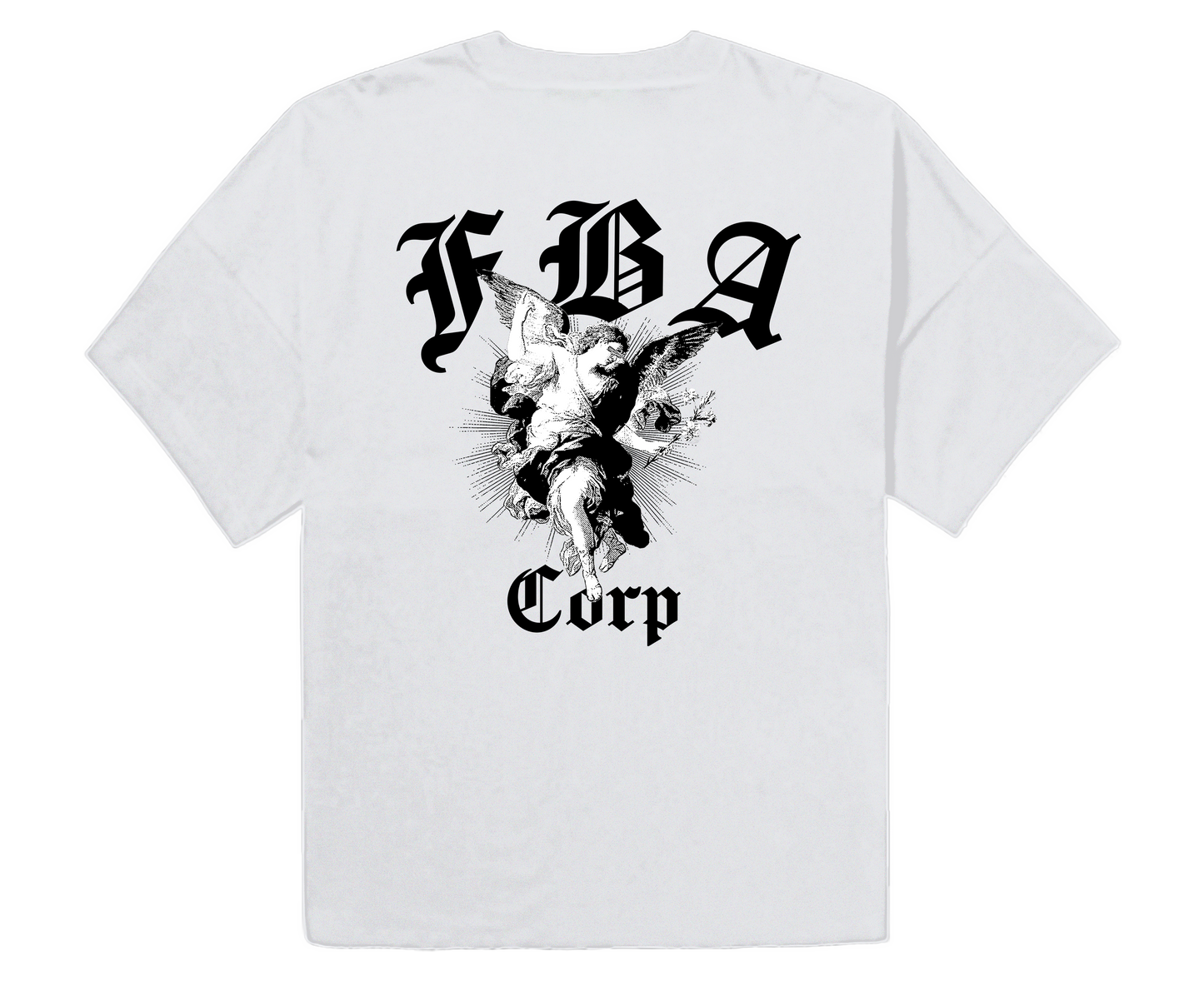 "BLANCO ANGEL" Mock Neck Tee