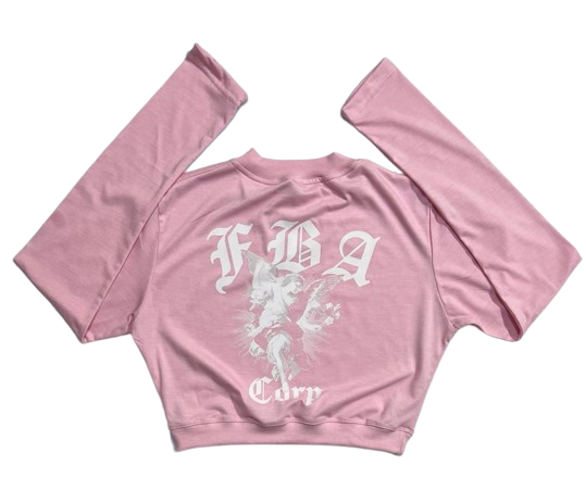 "ROSA ANGEL" Mock Neck Crop Top