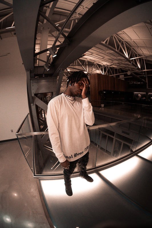 "BLANCO ANGEL" Mock Neck Long Sleeve